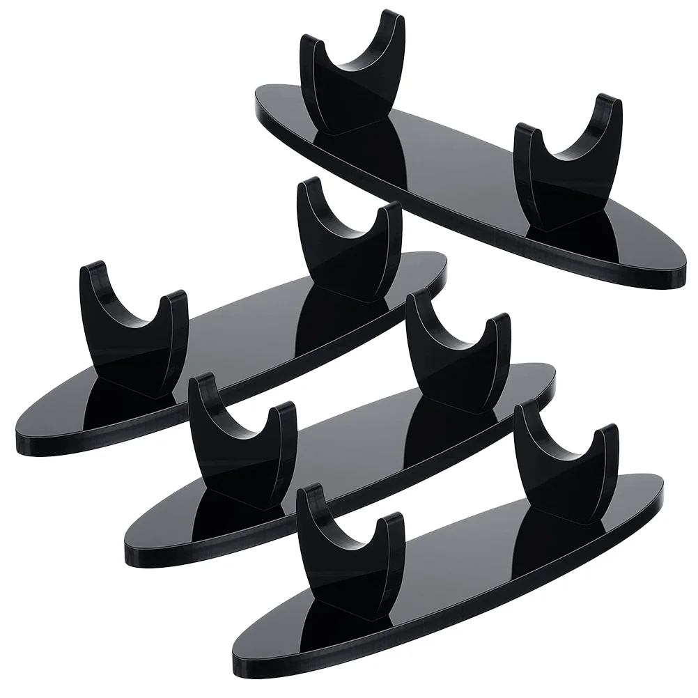 

4Pcs Acrylic ganizer Rack Black Display Display ganizer ganizer Rack Stand Eyebrow Pen Holder Storage Pen Stand
