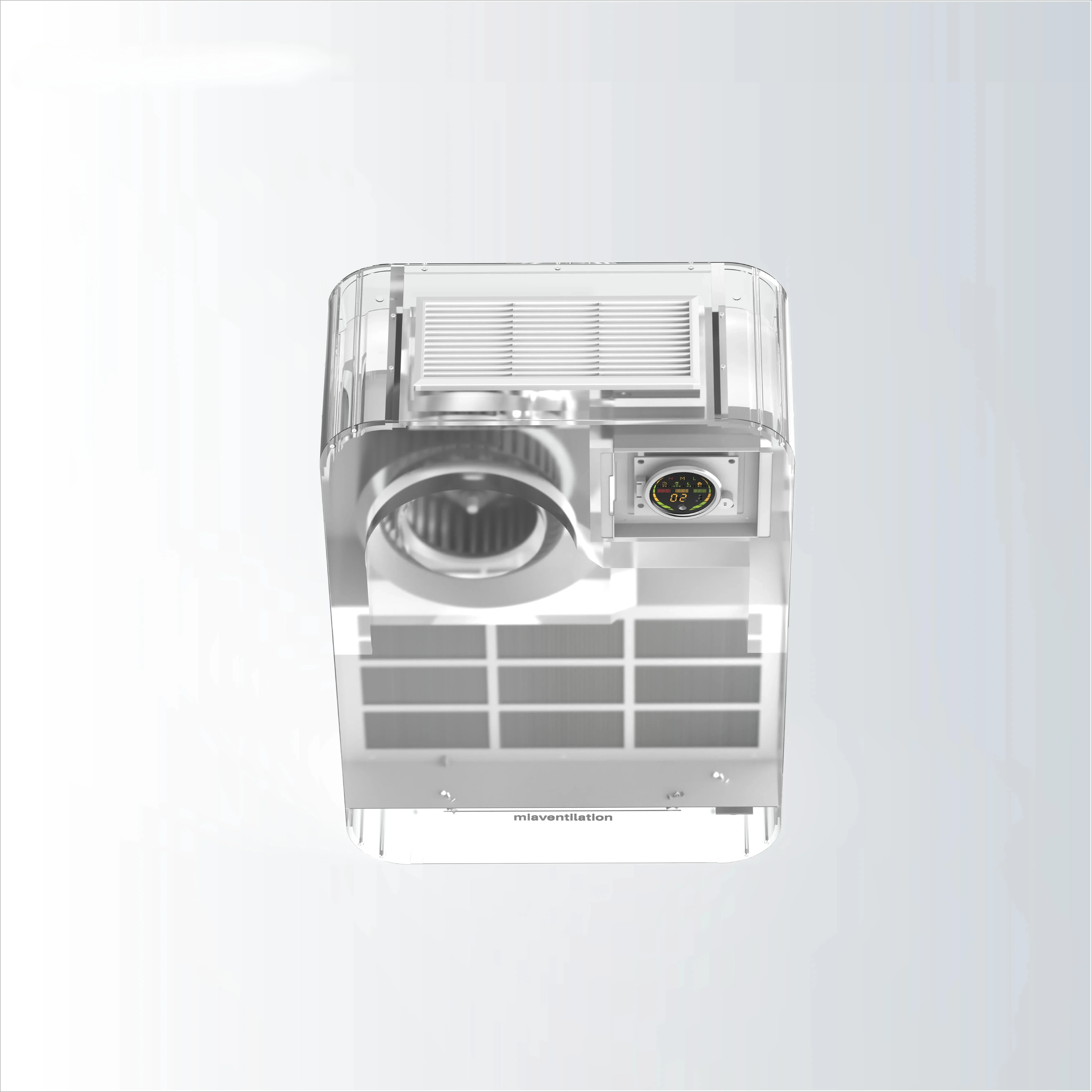 منقي هواء منعش بسعر الجملة من المصنع 200 م 3 / ساعة لتنقية الهواء بحجم الرياح مع مروحة تهوية في فلتر Hepa للمنزل