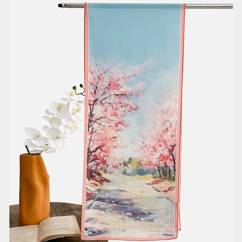 

New 150 * 34cm Scarf Satin Fashion 100% Women's