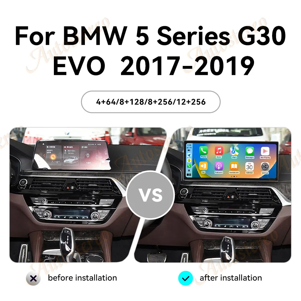 ID9 12.9 الترا المزدوج BT Carplay أندرويد سيارة لتحديد المواقع والملاحة لسيارات BMW 5 G30 G31 2017 2018 2019 رئيس وحدة مشغل وسائط متعددة راديو السيارة