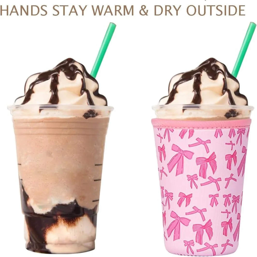 1pc/3pcs Reusable Iced Coffee Cup Sleeve,Drop-resistant Freeze-resistant Insulated Cup Sleeve for Hot Cold Drinks,Accessories