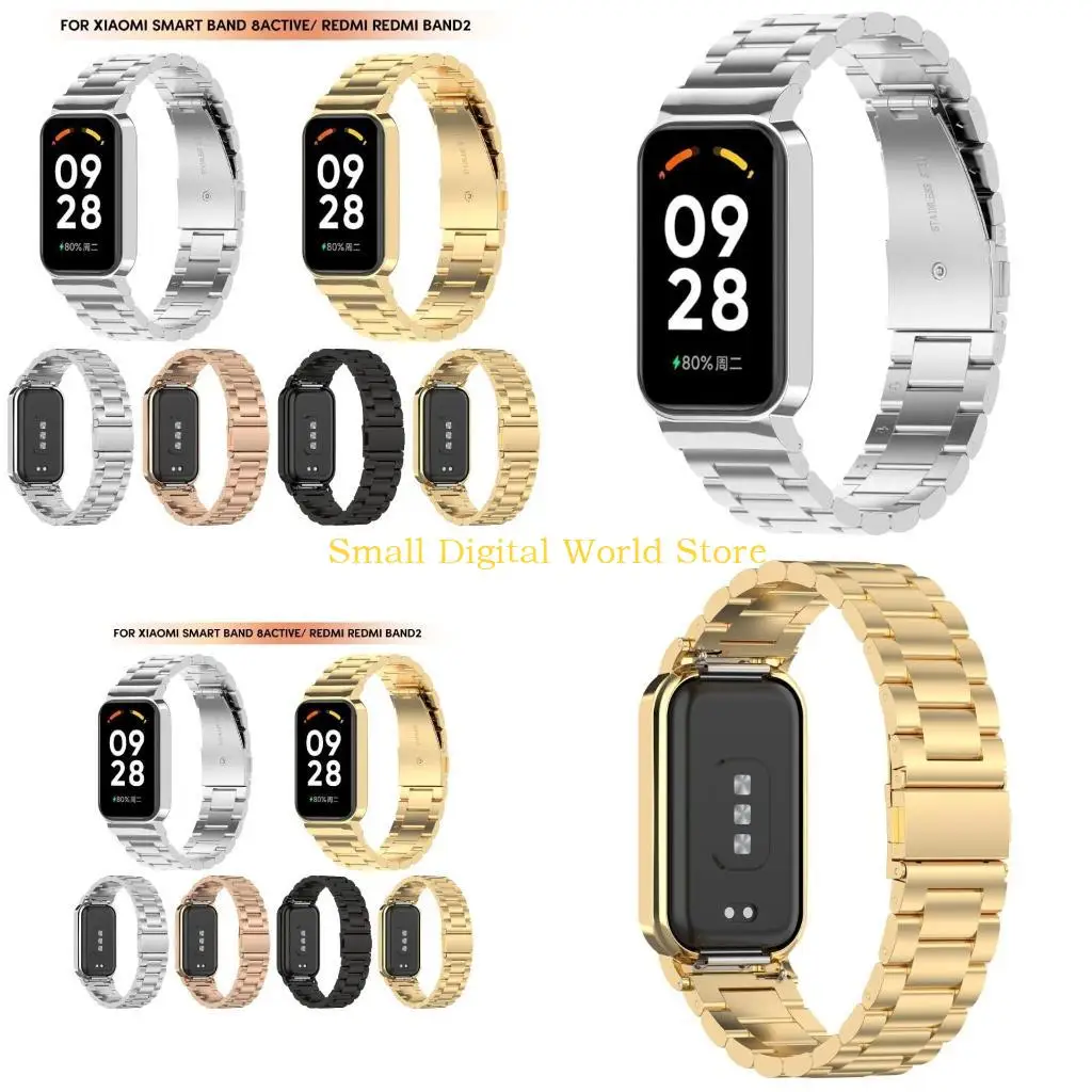 

77UB Элегантный замена из нержавеющей стали модный браслет для Band8 Active