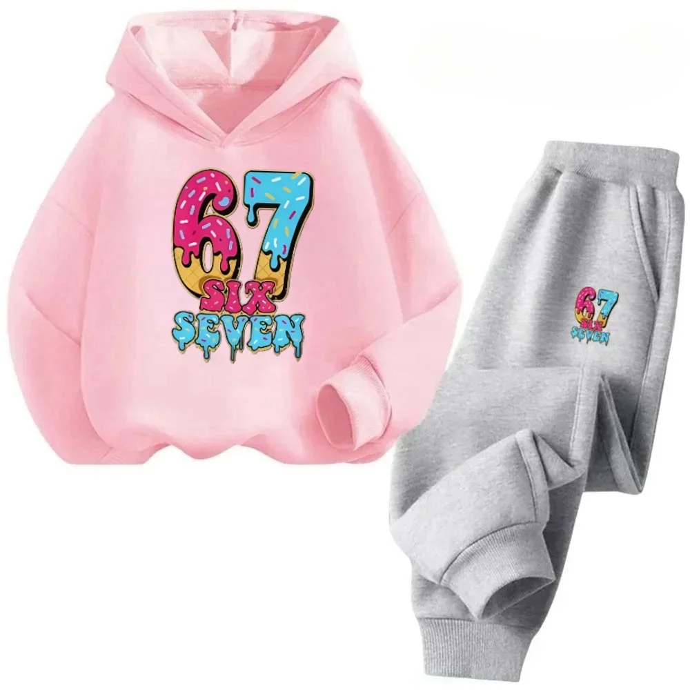 67 tenues Happy Kids 4-13 ans, ensemble pyjama imprimé Zombie, vêtements de nuit doux pour enfants, best-seller, ensemble sweat-shirt