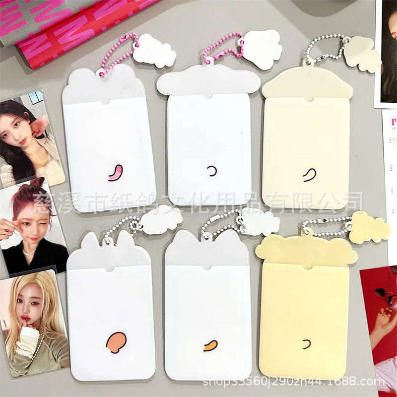 Korean IVE Girl Group PVC Holder Zhang Yuanying Meal Campus 3-Inch Small Card ID Protection Cover Display Pendant