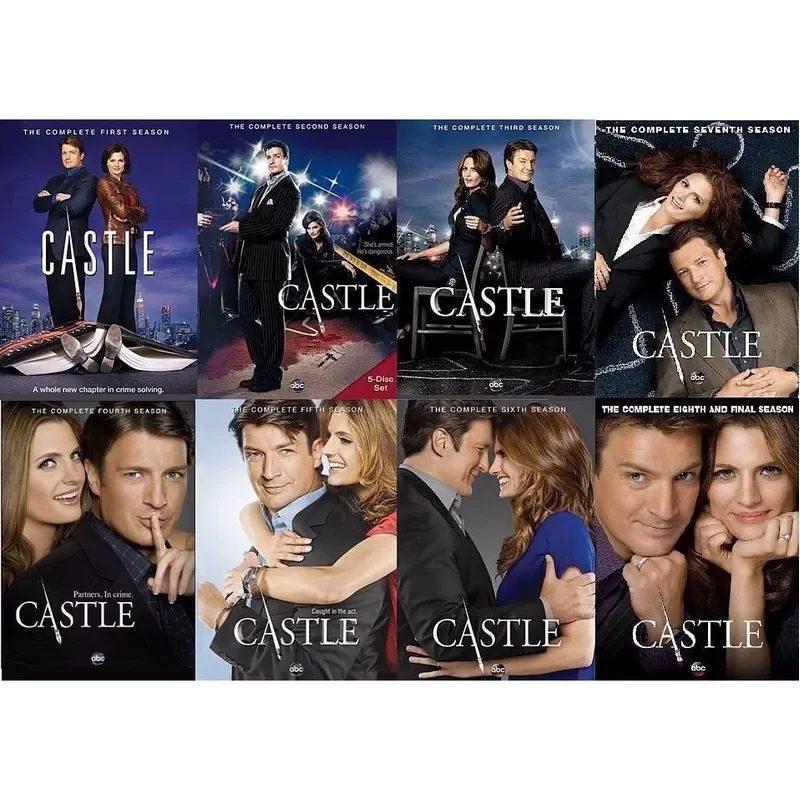 Spirit Book Wonderful Detective Seasons 1-8 Castle DVD 38 Disc Original American Drama English Pronunciation Subtitles