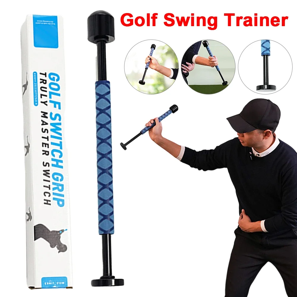 Golf Swing Trainer Golf Kinetic Energy Transfer Handle Swing Training Aids Golf Conversion Handle For Men Women Beginner