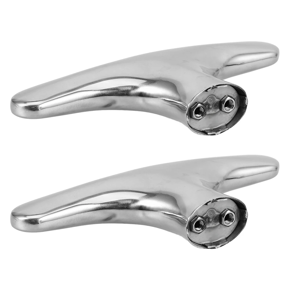 

2Pcs Buffet Server Handle Stainless Steel Food Warmer Lid Replacement Oven Door Knob Brushed Silver Ergonomic Design Rust Proof