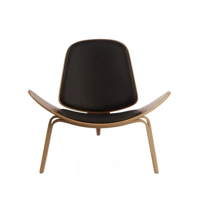 Danish designer chair shell chair smile chair Nordic leisure living room bedroom chair accent Sillas De Comedor furniture image 4