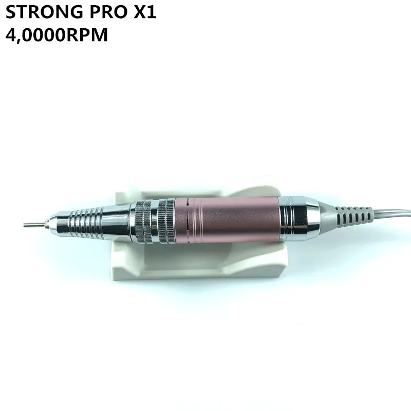 Strong-Pulidora eléctrica para uñas, equipo profesional para manicura y pedicura, 65W, 40000RPM, modelo 210, Pro X1