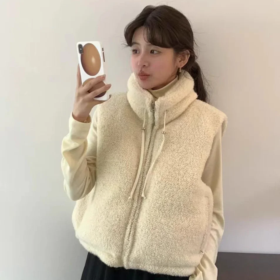 高品質90%ダウン入りスタンドカラーキルティングベスト 秋冬暖かいカジュアルスリムファッションレディースコート