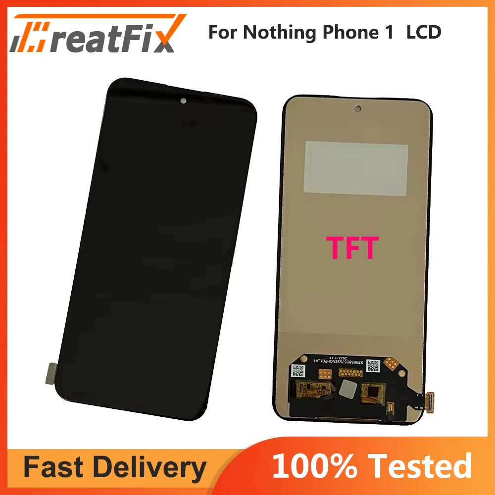 6.55\'\'OLED LCD Touch Screen Digitizer Assembly Replacement,LCD Replacement Parts,New,100% Original Tested For Nothing Phone 1