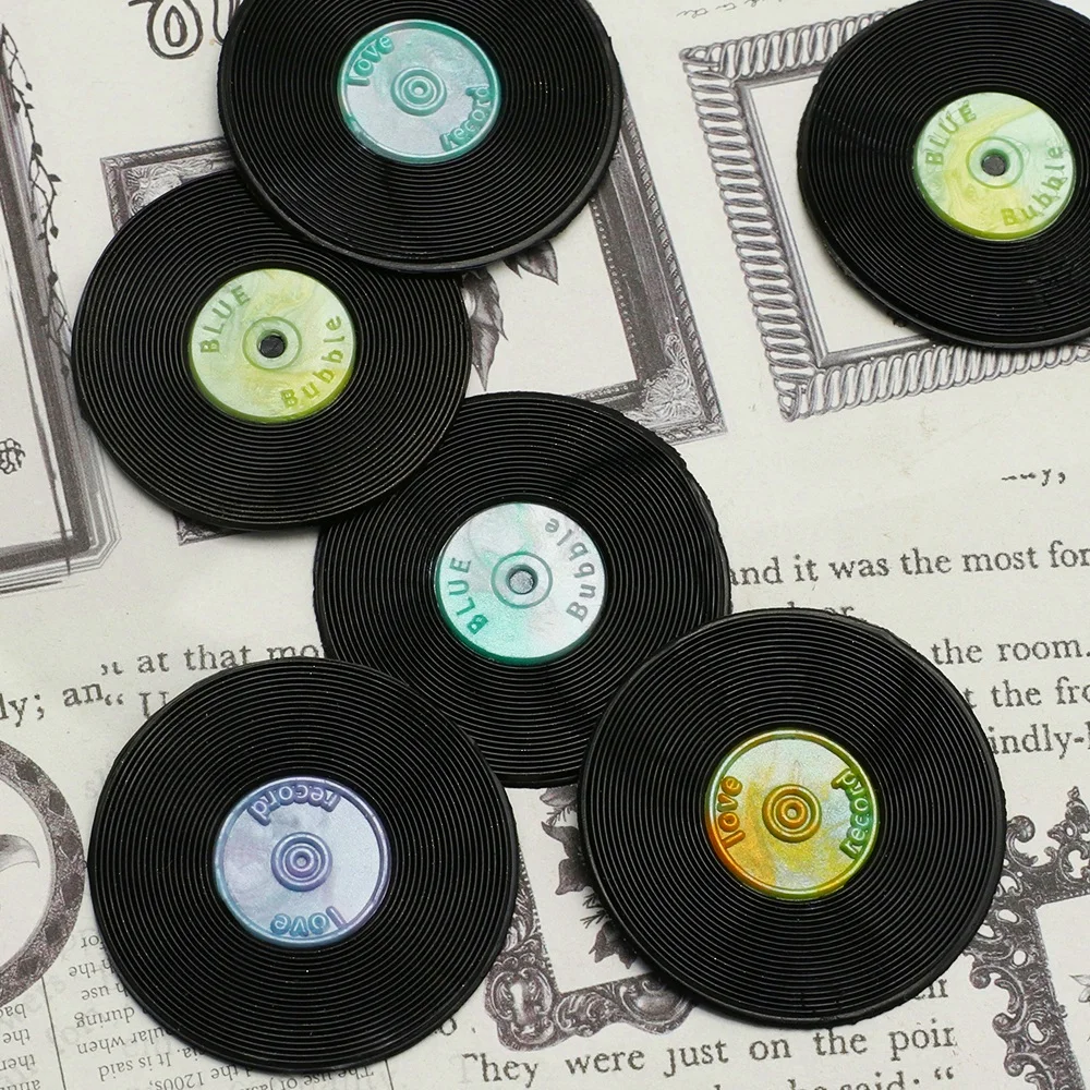35mm Vintage Vinyl Record Wax Stamp Head 1Pcs (Includes One Background Card) - Perfect for Love Letters, Invitations, Holiday Greeting Cards, Journal Scrapbooking Accessories, DIY Crafts