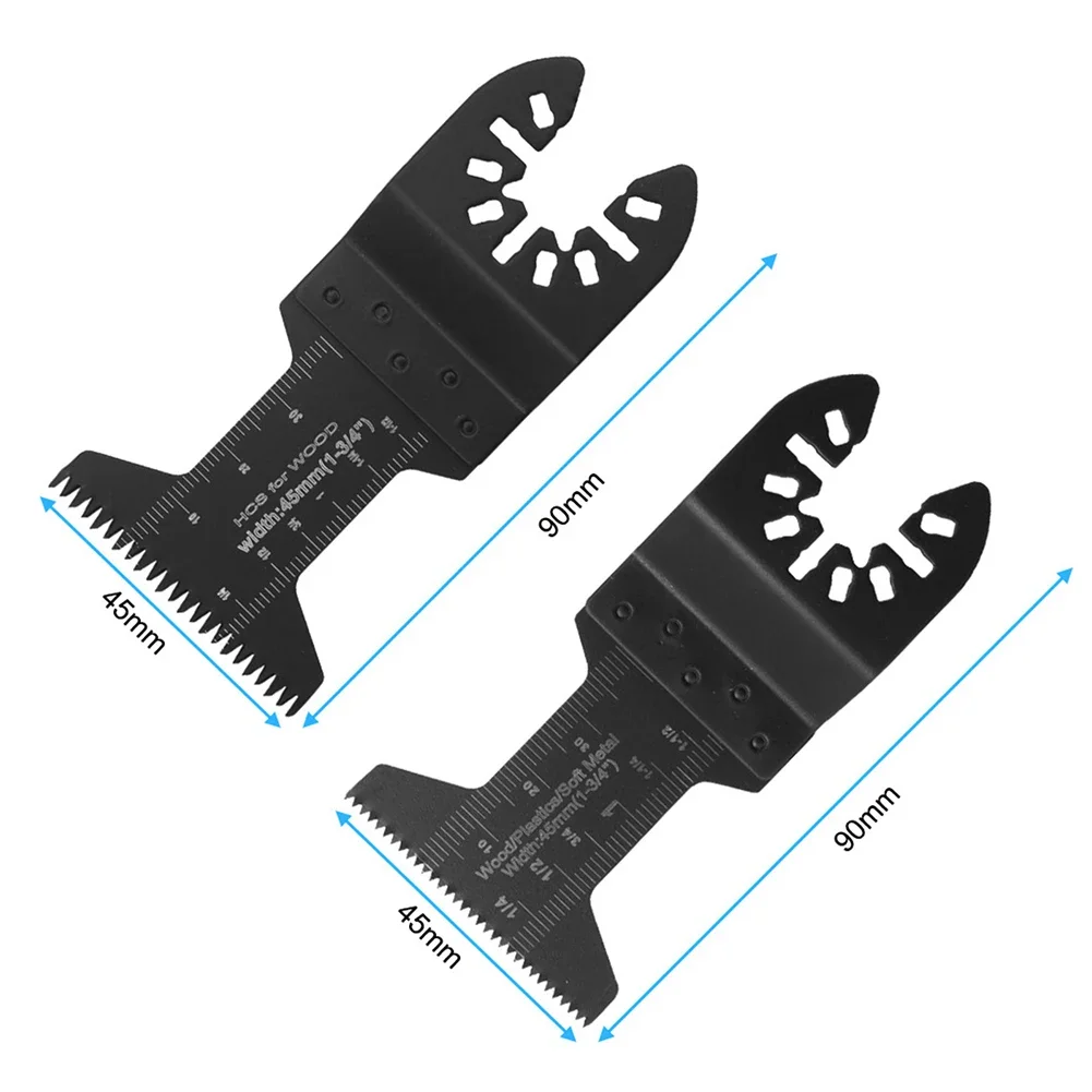 Lame de Scie Multifonction Oscillante à Dégagement Rapide, Dents Fines et Grossières, pour Bosch Fein, Multimaster, Einhell, ErCannabis er, 1/2 Pièces