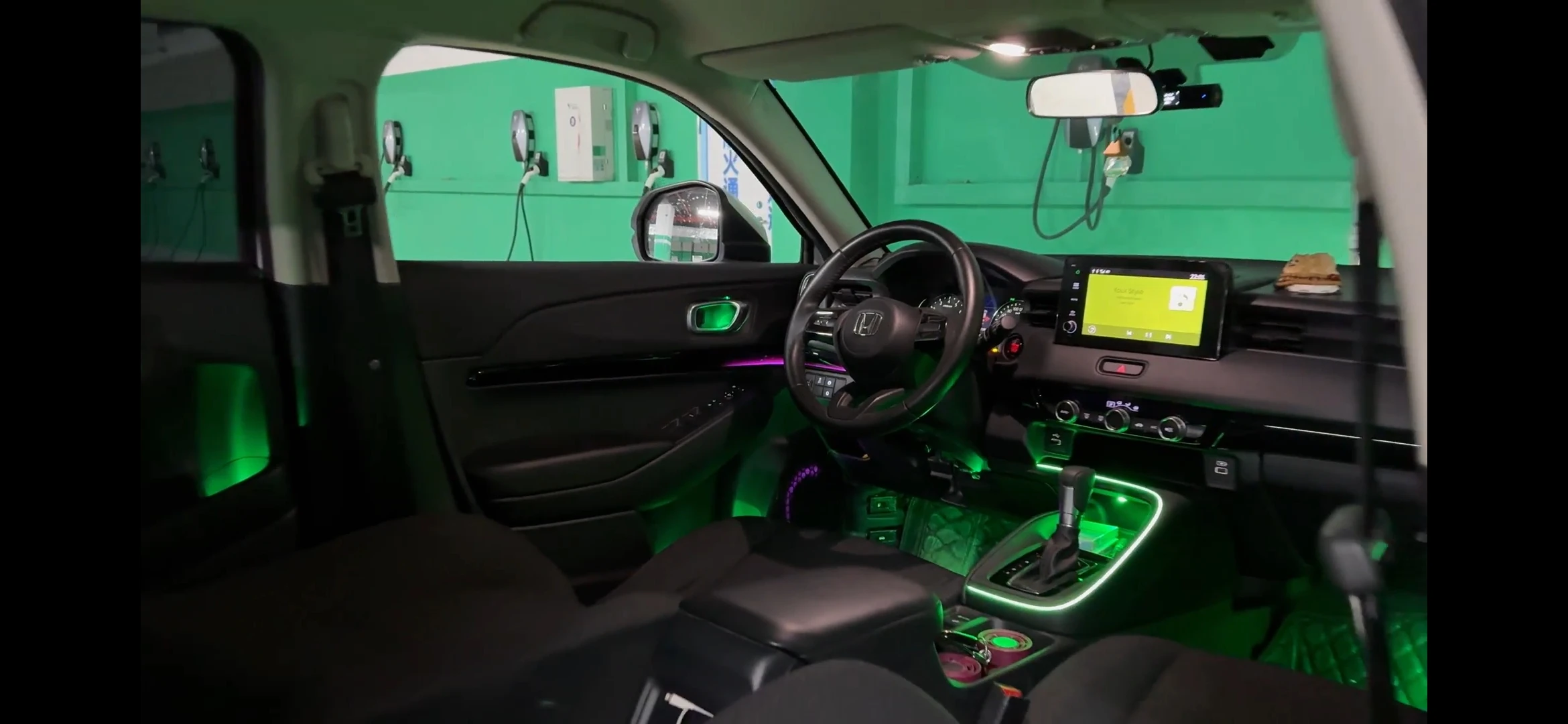 RHD/LHD ICarsin ترقية سيمفوني Led سيارة الإضاءة المحيطة الداخلية لهوندا Vezel/HRV 2022-2025 اكسسوارات الشريط الديكور