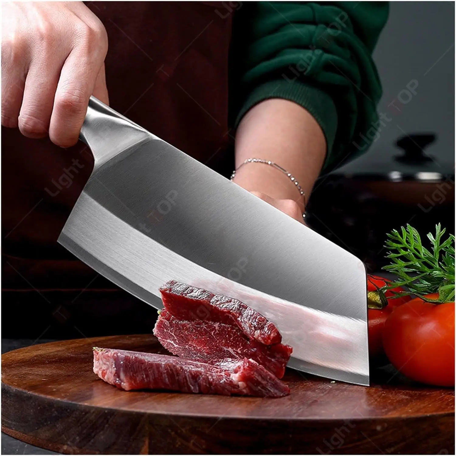 Japanese Chef Knife Professional Kitchen Knives Set Meat Cleaver Fish Fillet Slicing Santoku Knife Cooking Butcher Knife