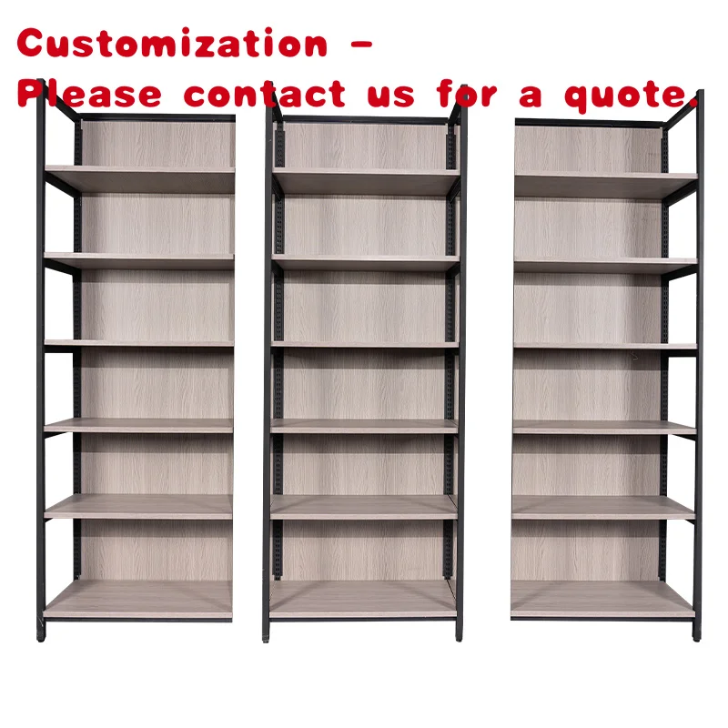 custom.Hot Sale Customized Gondola Shelving Supermarket Shelf Shop Wooden Display Shelf Metallic Light Duty Store Shelves