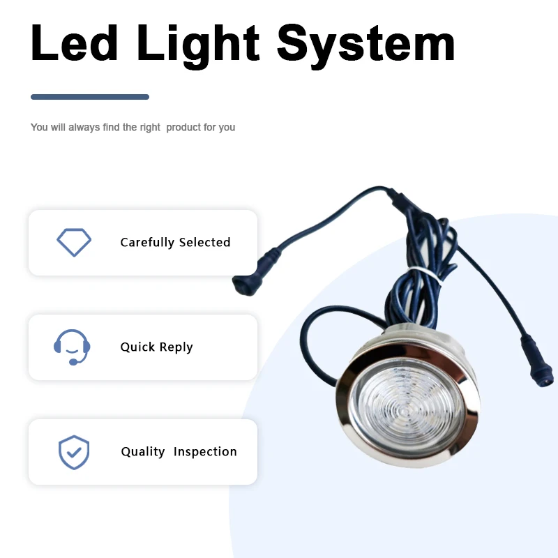 TLF Быстрая доставка Европейский стиль Гидромассажная система Подводные светодиодные фонари для ванн Спа Гидромассажная ванна Свет