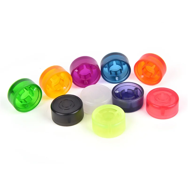 20Pcs Colorful Guitar Effect Pedal Footswitch Topper Foot Nail Cap Protection Cap for Guitar Effect Pedal Protection Cap