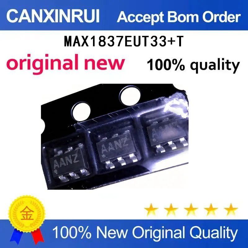 

(5-100 Pieces) MAX1837EUT33+T MAX1837 silk screen AANZ SOT23-6 spot chip IC