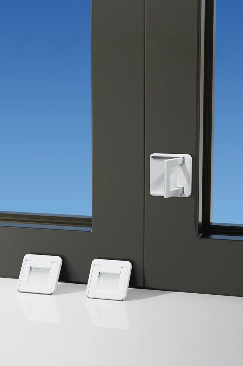 Baby-Schiebetürschlösser Kindersichere Fenstersicherheitsschlösser Ohne Bohren Schiebetürschlösser für Fenster, Terrassen, Glastüren – Detail 4