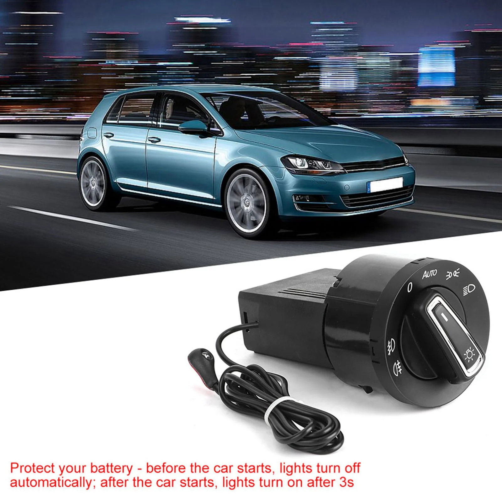 Auto Headlight Lamp Control Switch Light Sensor Module Fit for VW Golf MK4 for Passat B5 Polo