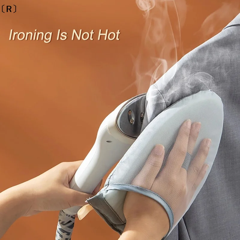 〔R〕Garment Steamer Ironing Glove Anti Steam Mitt with Finger Loop Heat Resistant Gloves for Clothes Steamers Protective Handheld