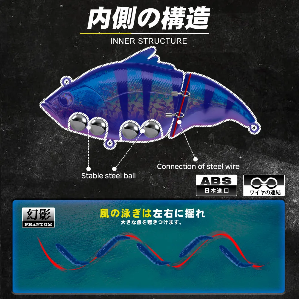 D1-シンキングルアー,ハードベイト,スイムベイト,ウォブラー,スズキ,パイクフィッシングに最適な人工餌,115/43g