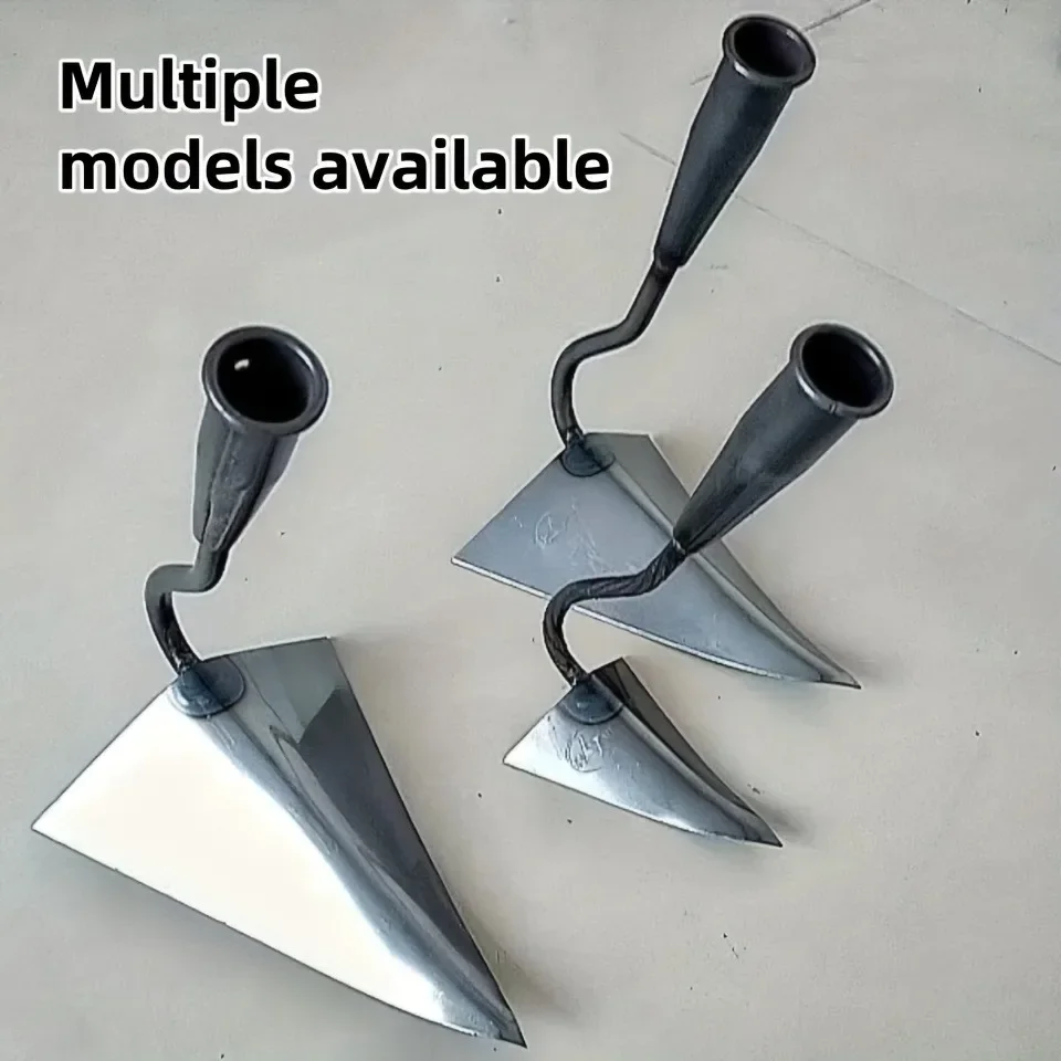 Hand-Pulled Plow, Furrow Digger & Triangular Hoe: Manganese Steel Eagle Beak Hoe for Soil Loosening & Veg Planting
