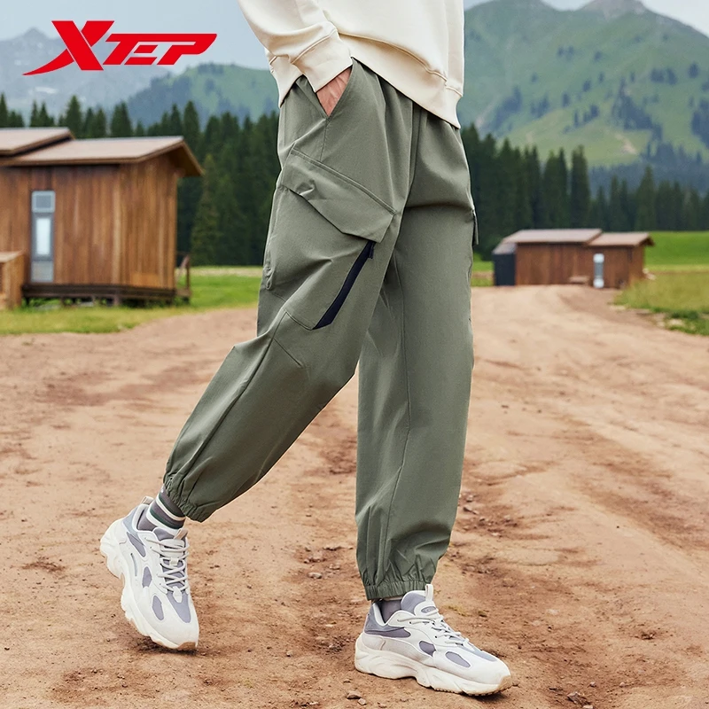 Xtep Trousers For Men 2024 Autumn Leisure Outdoor Loose Comfortable Breathable Sweatpants  Life-style Bottoms 876329560067