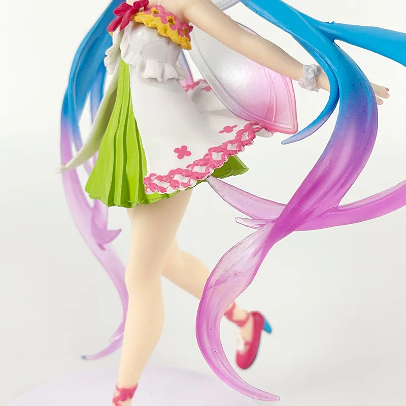 18CM Anime Hatsune Miku Four Seasons Series Spring Spirit Kawayi Dress Dress Up Model Toy Gift Collection Action Figure PVC