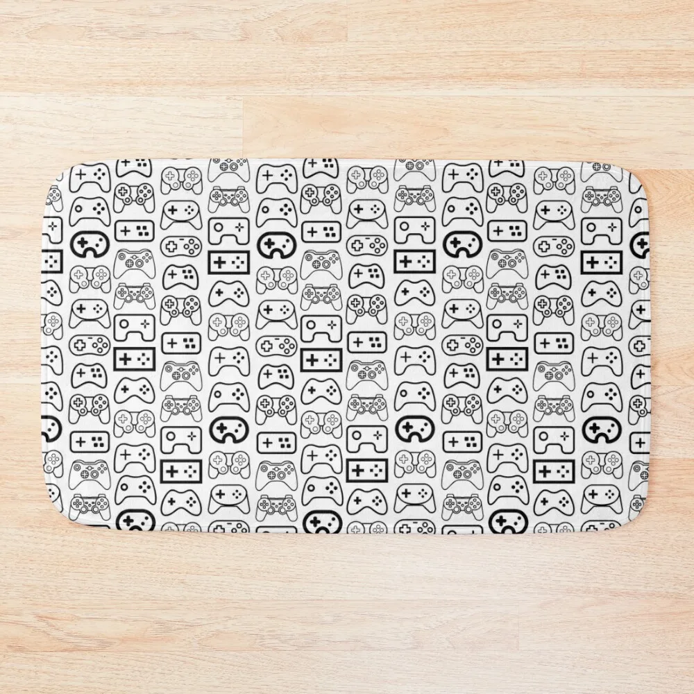 

Gaming Controllers Black - White Variant Bath Mat Carpet For Bath Kitchens Home Decor Toilet Rug Mat