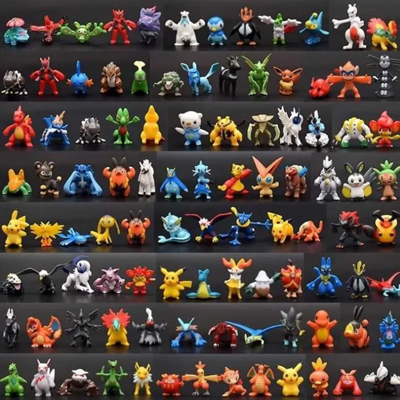 Mini Zufällige Pokemon Actionfiguren Verschiedene Stile Pikachu Eevee Komala Pikachu Puppen Modellspielzeug Sammlerstück Geschenk