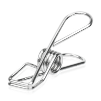10/20/40Pcs Stainless Steel Clips Clothes Pegs Household Clothespin Clips Washing Hang Pins Metal Wire Clamp Home Storage Tool