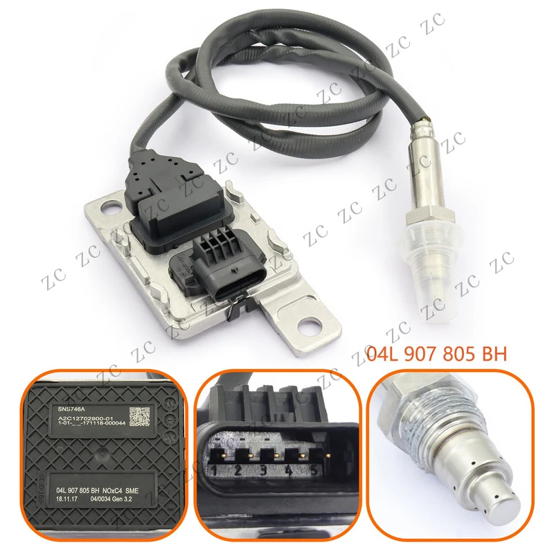 S+ NOX Sensor 04L907805BH for VW Passat Arteon Skoda Superb III 2.0 TDI 04L907807BH