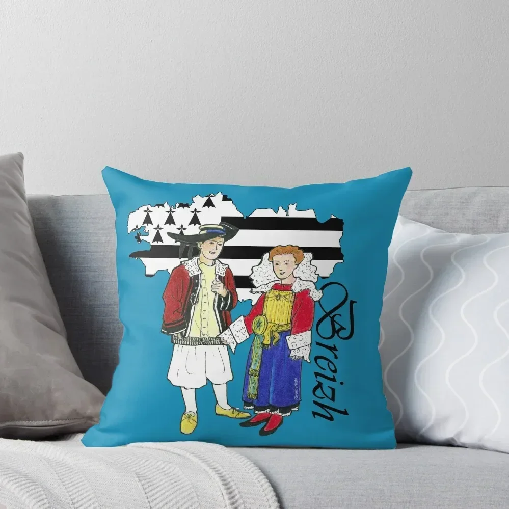 Breton Couple #2 -v.1 Throw Pillow Christmas Pillow Pillowcases Bed Cushions Sofas Covers pillow