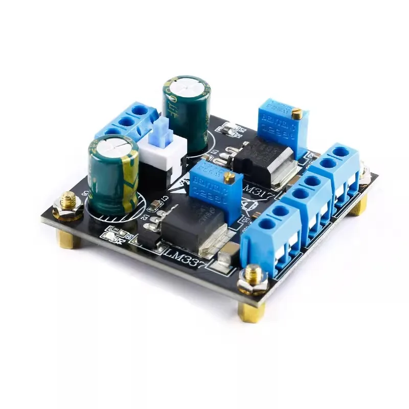 LM337 Fuente de alimentación positiva y negativa Fuente de alimentación regulada lineal Módulo ajustable Módulo Buck