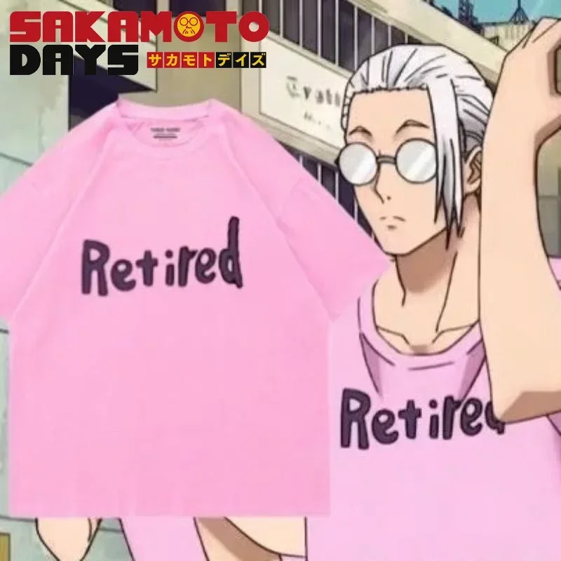 New Anime SAKAMOTO DAYS Sakamoto Taro Cosplay Adult Unisex Top Short Sleeved T-shirt Printing Uniform Halloween Outfits