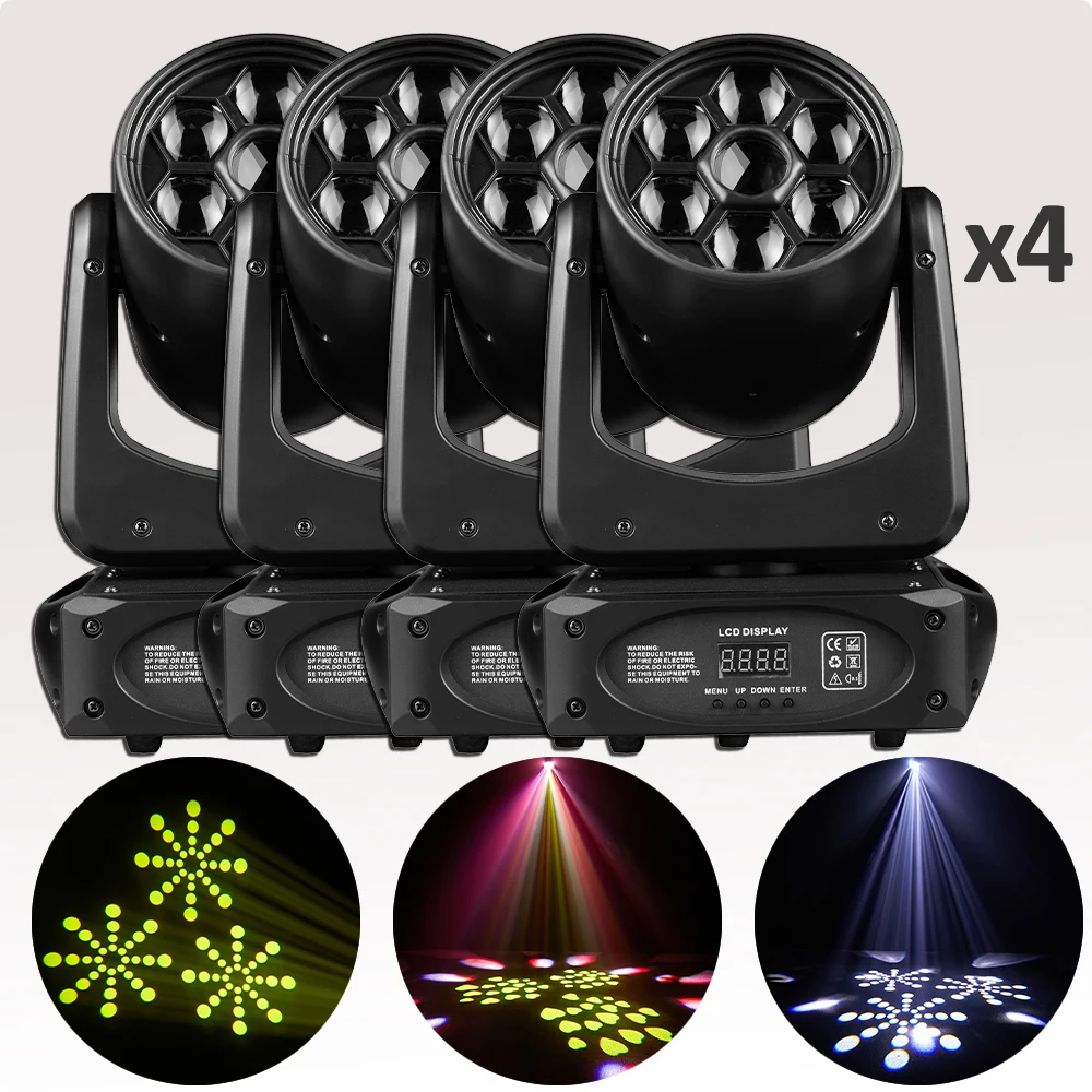 mobile led lyre spot lights moving head 8gobos 512dmx control dj disco party stage light 150w 80w cores 01