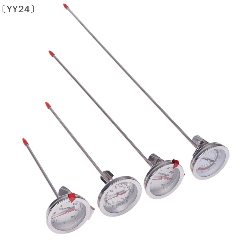 〔YY24〕1 Pc Thermometer Kitchen Tools Probe Thermometer Milk Coffee Food Meat Gauge Stainless Steel Cooking Temperature Meter
