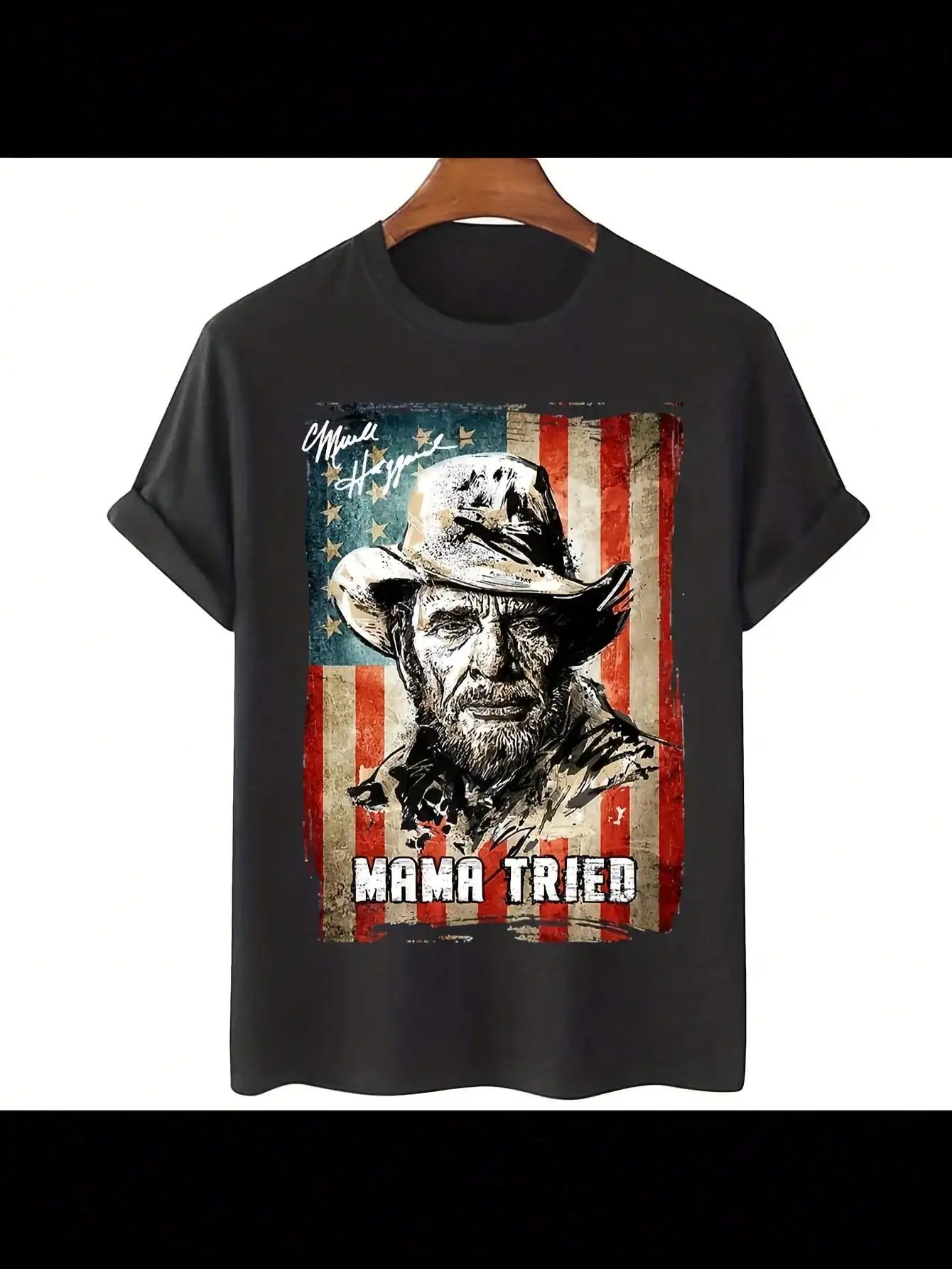 

Футболка американской певицы Мерл Рональд Хаггард, новая футболка с тематикой кантри-музыки, модная мужская и женская футболка с короткими рукавами на четыре сезона