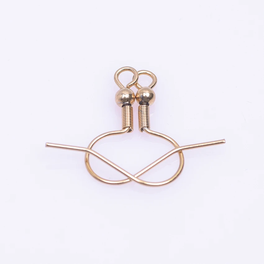 

100pcs/Lot Gold color Stainless Steel Earring Hook Ear Wire Earrings For DIY Jewelry Making Accessories Women Gifts Supplies