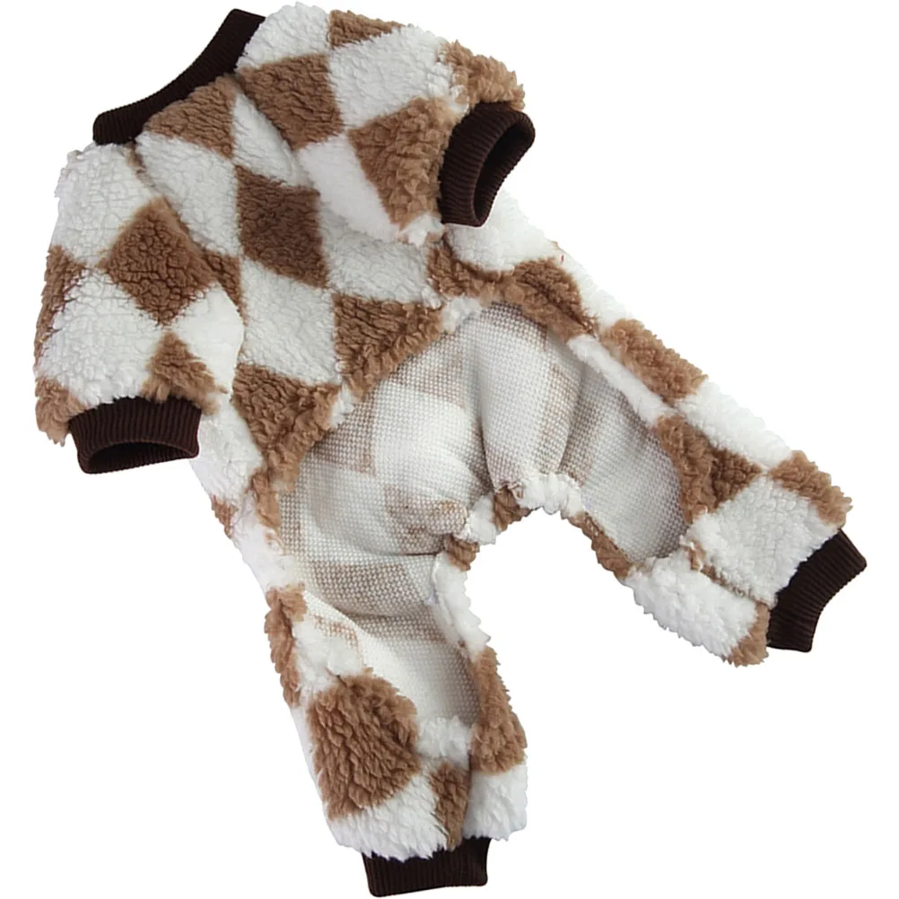

Furry Pet Sleepwear Adorable Puppy Pajamas Wear-Resistant Comfortable Outfit Household Clothes Portable Puppy Costume One-Piece