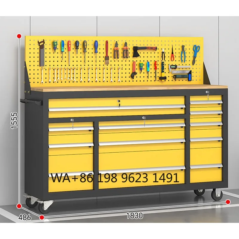 

Heavy Duty Multi Drawer Rolling Tool Cart Thickened Steel Handcart Auto Repair Toolbox Storage Organizer for Garage Repair Shop