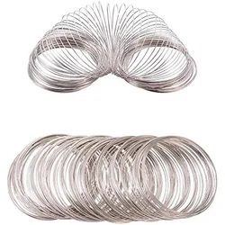 300 Loop Jewelry Wire Memory Beading Wire Bangle Bracelet Wire for Wire Wrap DIY Jewelry Making (22 Gauge, 55mm)