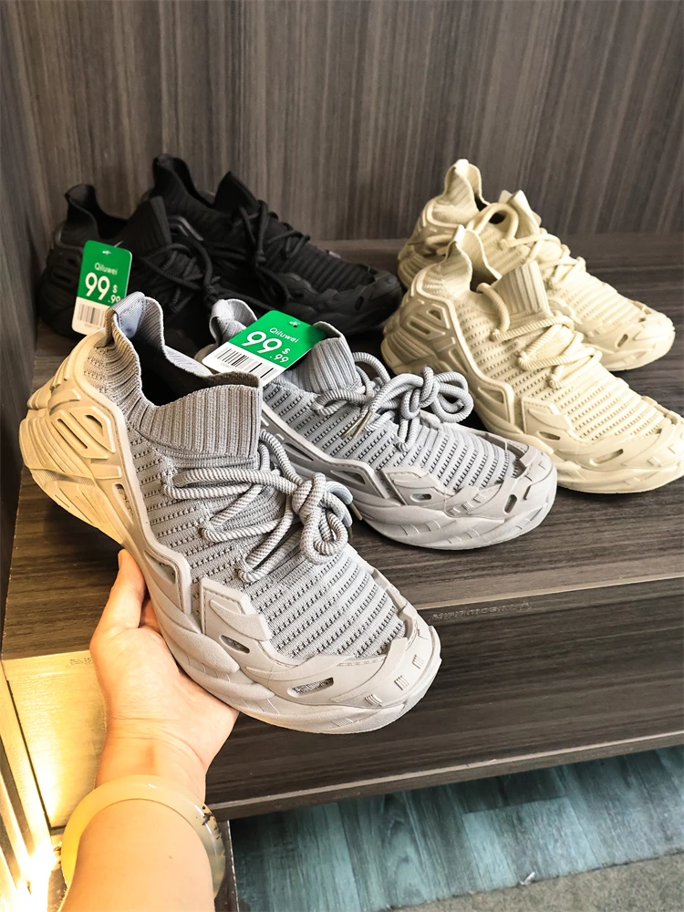 

Fashionable Breathable Men's Summer Casual Shoes Rubber Mesh Upper Anti-Slip Comfortable Slip-On Sports Shoes round Toe Flat ...