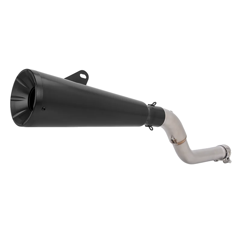 Slip On For KAWASAKI KLR 650 KLR650 S/ABS 2008 - 2026 Motorcycle Exhaust System Escape Moto Modify Mid Link Pipe With Muffler
