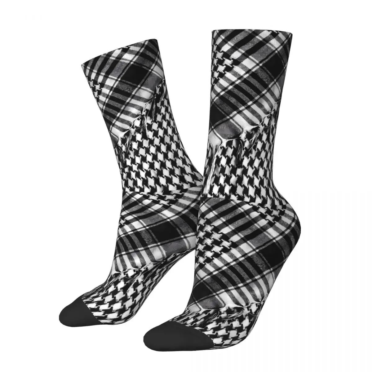 Shemagh Tactical Bandana Palestine Socks Male Mens Women Spring Stockings Hip Hop