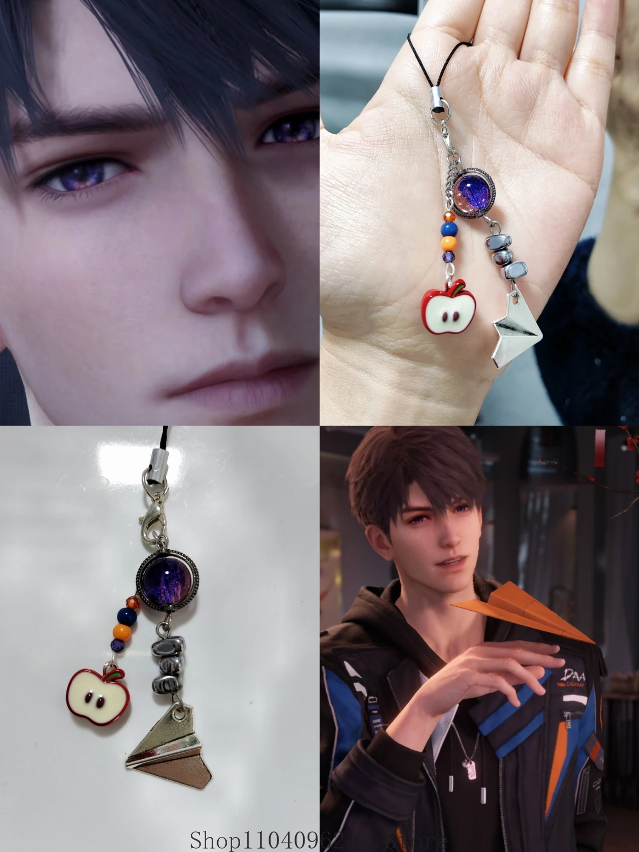 

Anime Game Love and Deepspace Caleb Phone Chain Phone Rope Knot Cellphone Lanyard Keychain Woman Girl Bag Pendant Gift