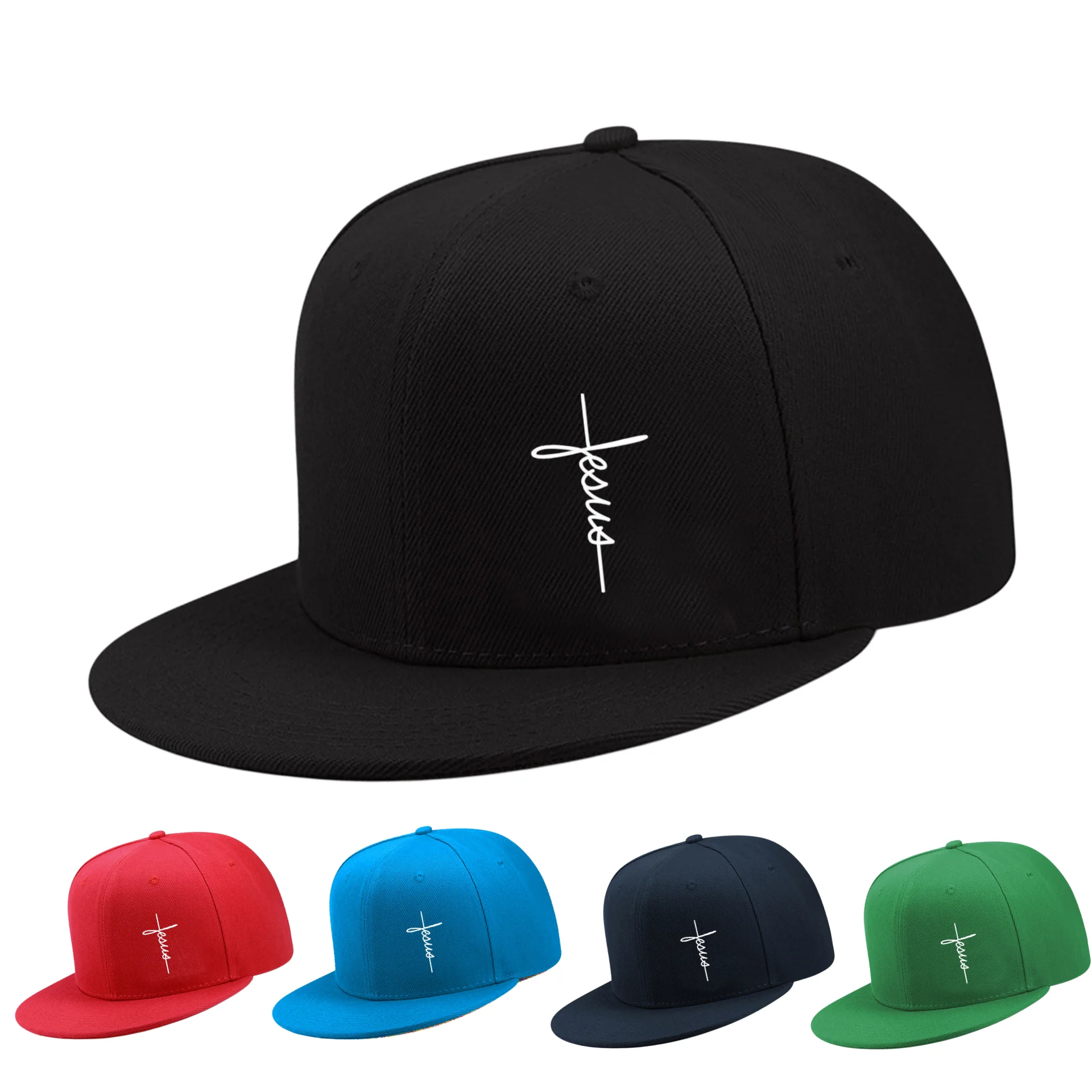 1pc Faith Letter Cross Embroidery Hip-hop Hats for Men Women Outdoor Adjustable Hardtop Breathable Sunscreen Sport Baseball Caps