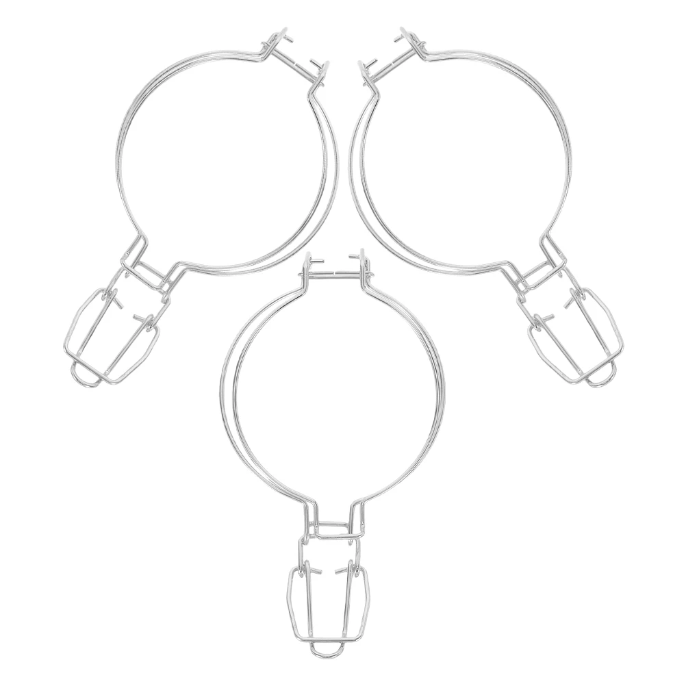 

3pcs Sealing Jar Clips Stainless Steel Wire Lock For Wide Mouth Glass Jars Mason Jar Fastening Canning Clamp Storage Container